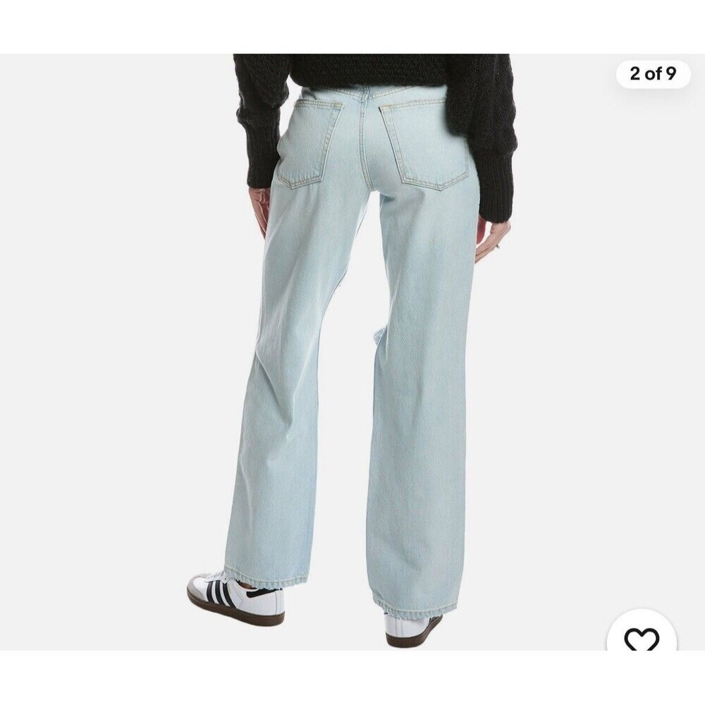 RE/DONE Loose Acqua Destroy Straight Leg Jeans Size 28 – Retail $325 NWT - Picture 2 of 10